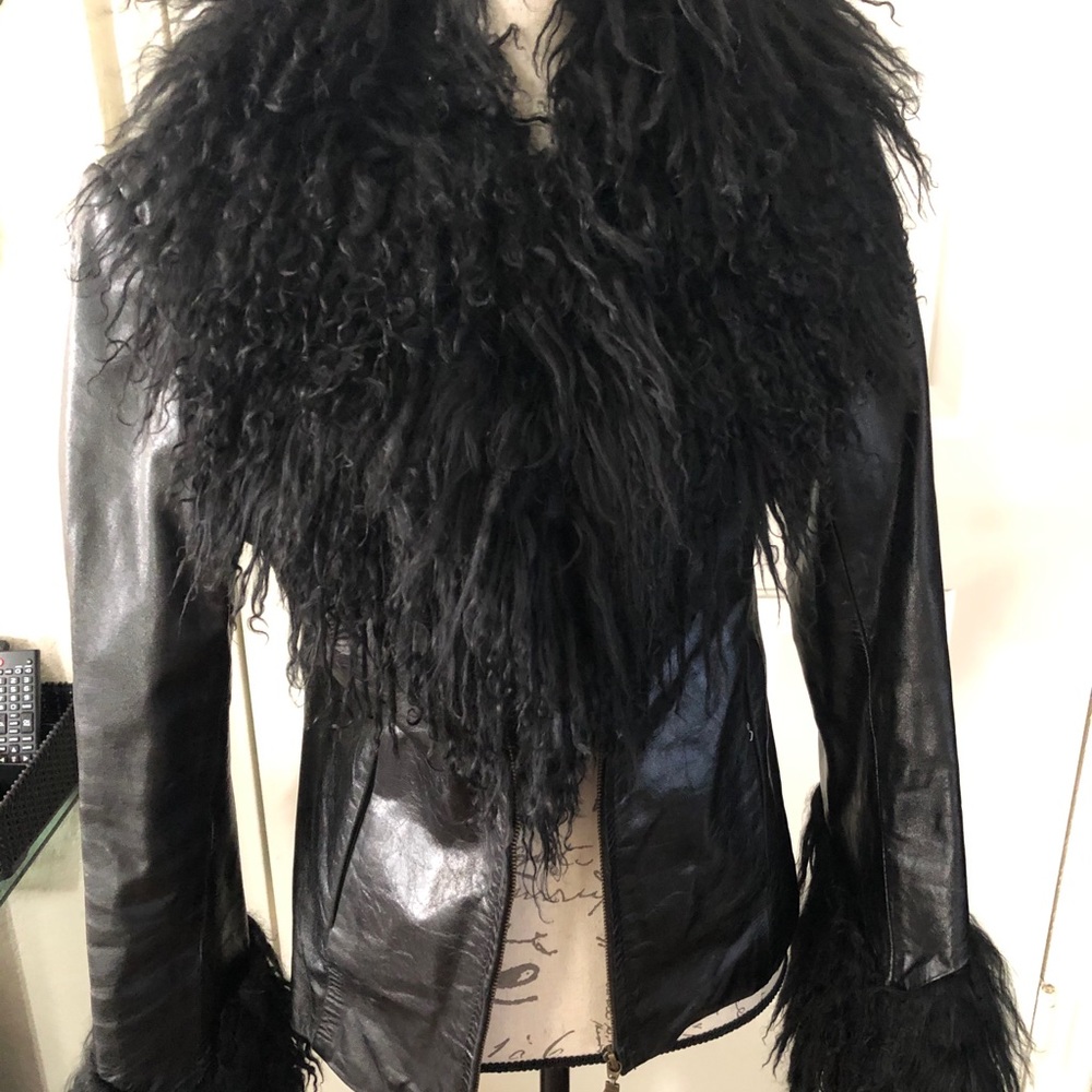 Black Leather Jacket size M from  Europe boutique